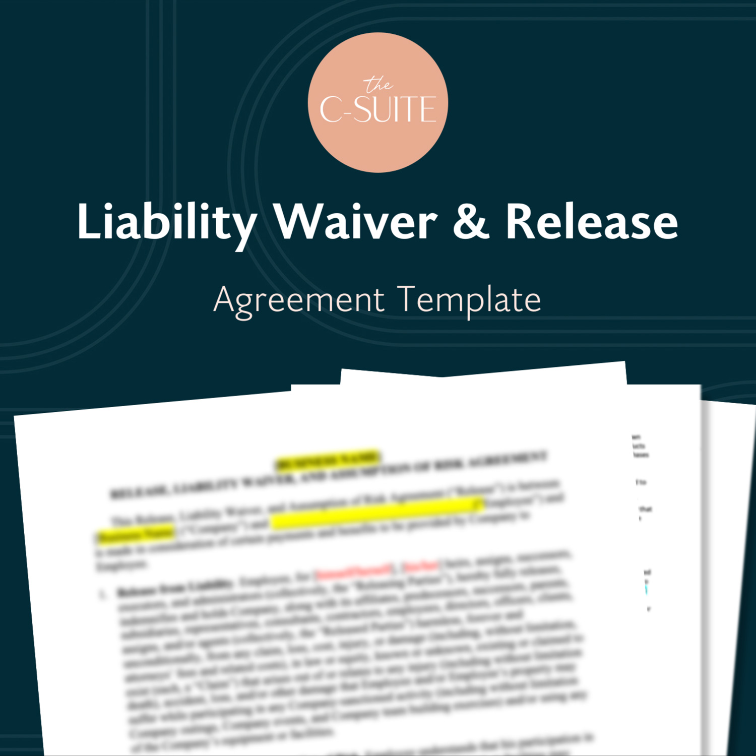 Liability Waiver & Release Agreement Template