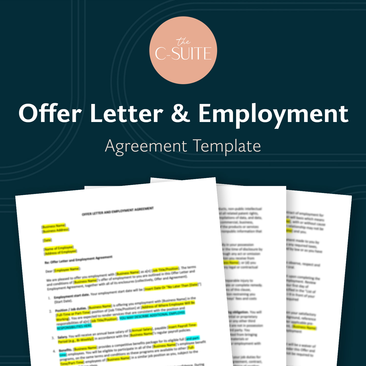 Offer Letter & Employment Agreement Template