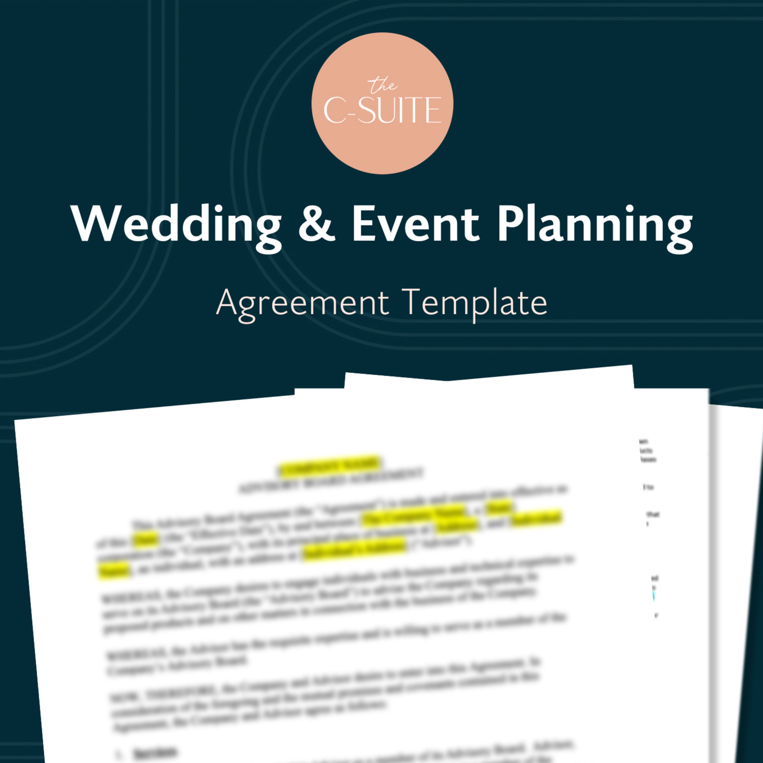 Wedding & Event Planning Agreement Template